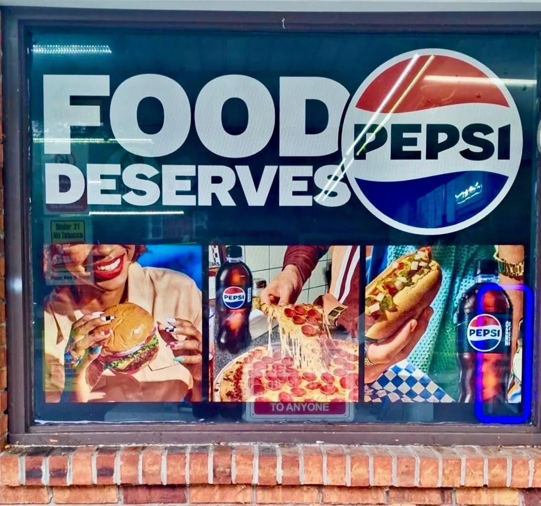 Rocky Gap Grill food and Pepsi window