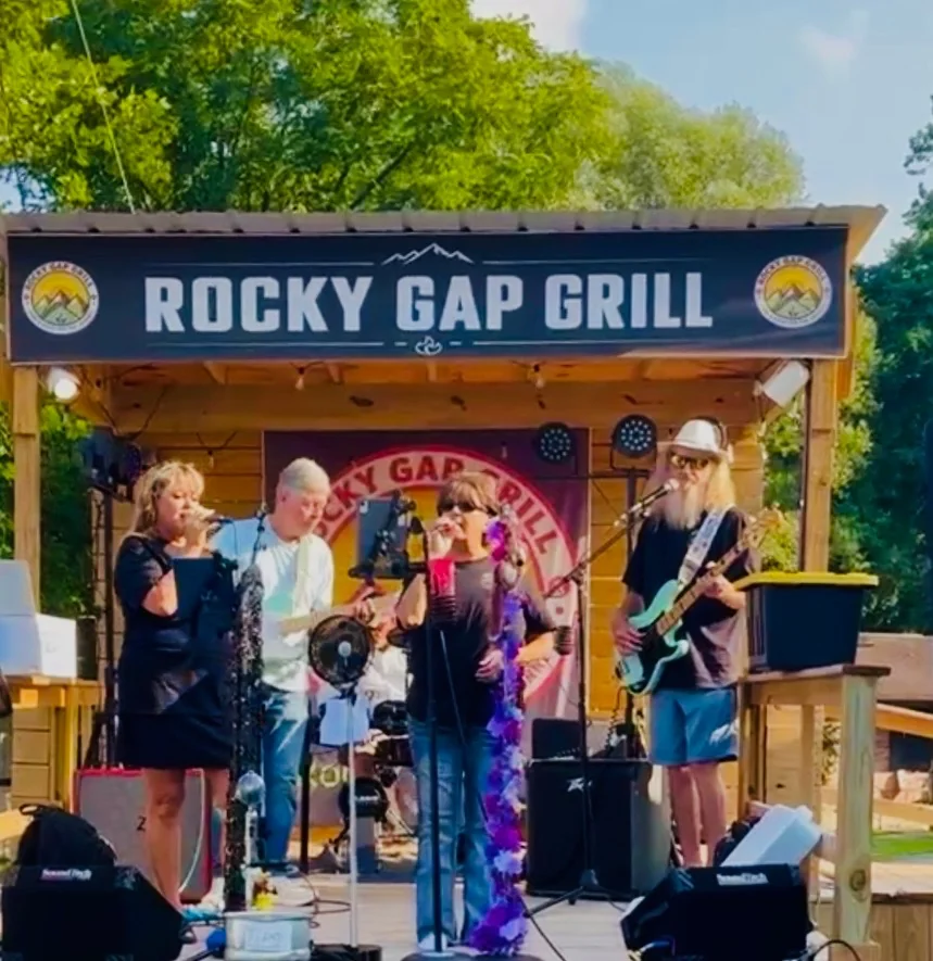 Live band performing at Rocky Gap Grill